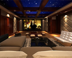 上海綠城玫瑰園別墅智能控制系統影院案例